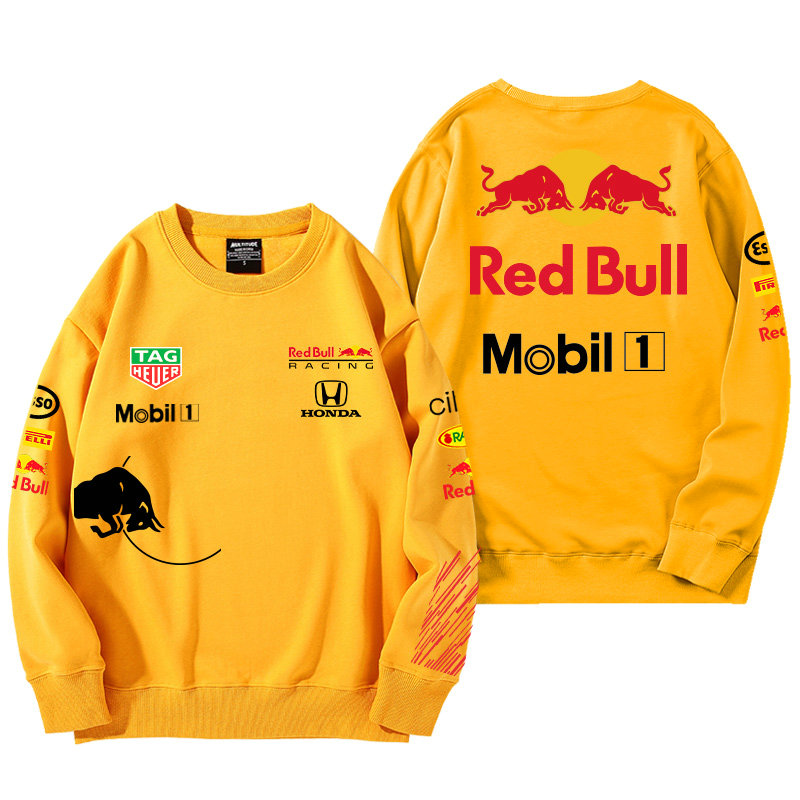 Sweatshirt Red Bull Racing Mobil 1 Coton Homme Col Rond